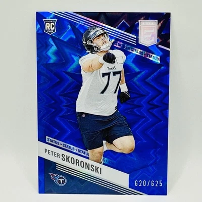2023 Donruss Elite Peter Skoronski Status Blue Explosion /625 #175 RC Rookie - Image 1 of 3