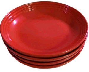 LE CREUSET Pastaschalen orange umrandet 3 Ringe Steinzeug 8,5" 4er Set  - Bild 1 von 10