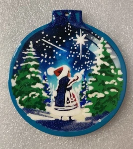 Wood Christmas Ornament Christmas Star Hand Painted #107 - Picture 1 of 3