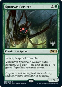 Magic The Gathering MTG SPOREWEB WEAVER Core Set 2021 Promos NM Near Mint - Picture 1 of 1
