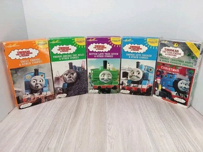 Thomas Tank Engine Train Starr & Carlin VHS Tapes Lot Of 5 Britt Shining Time - Image 1 of 4