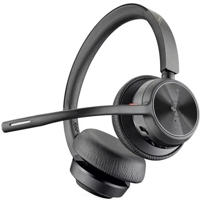 Poly Voyager 4320 Schwarz Bluetooth On-Ear Headset UC NC Stereo USB-A Teams NEU - Bild 1 von 4