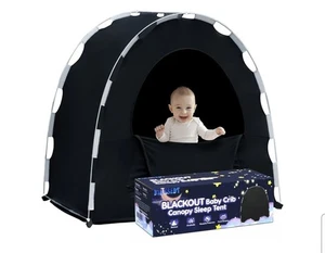 Pack N Play Verdunkelungsabdeckung Babywiege Zelt Reisebett Baldachin, tragbar NEU - Bild 1 von 9