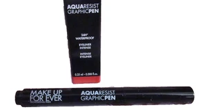 Make Up For Ever Aqua Resist Delineador Gráfico Vinilo Pluma Delineador de Ojos NEGRO Talla de Viaje - Imagen 1 de 2