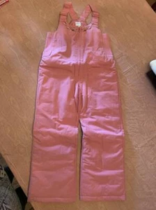 Gymboree Girl Detective Rose Pink Snow Bib Overalls Floral Embroidered Sz 6 NWT - Picture 1 of 2