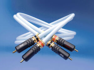 Supra Cables EFF-ISL, Cinch Kabel, 2 x 0,5m mit PPSL Stecker
