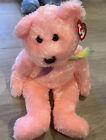 Ty 2002 Beanie Buddies "Sherbet" Pink Bear Plush 13" Stuffed Animal No Tag