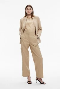 Witchery Wide Leg Cargo Pant in Washed Sand - Size 12 - 5+ items free AU post - Picture 1 of 18