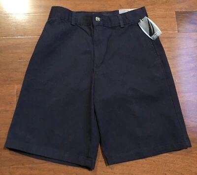 Nuevo con etiquetas Vestido Nautica Azul Marino Chino Pantalones Cortos 12 Regular Frente Plano Caqui Escuela Niño Foto 1 de 4