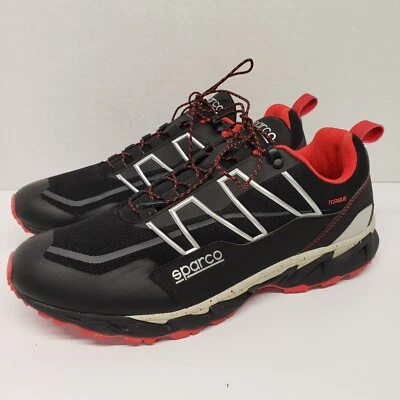 Zapatos Sparco Karting Kart Racing Auto TORQUE para hombre negros y rojos - talla 11,5 (45) Foto 1 de 4