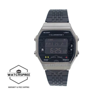 Casio Digital x PAC-MAN Model Black Ion Plated S.Steel Band Watch ABL-100WEPC-1B - Picture 1 of 4