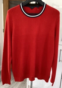Ted Baker London Herren Rot Feinstrick Pullover Gr. 6 UK 2XL NEU - Bild 1 von 7