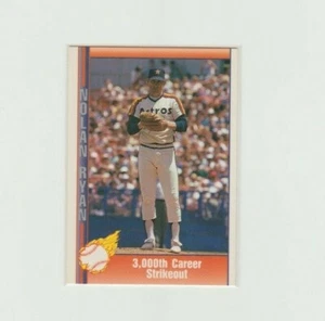 Nolan Ryan 3000th career Strikeout 1991 Pacific Trading Card - Imagen 1 de 2