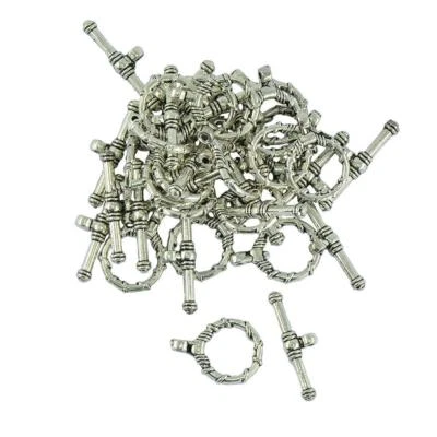 20 Pairs Bracelet Toggle Clasps, DIY Jewelry Making - Image 1 of 4