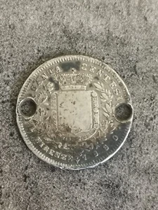 50 CENTESIMI 1860 SILBER GEBOHRT / ITALIEN ITALIA / SILVER - Bild 1 von 2