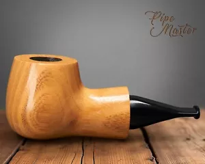 Mr. Brog HANDGEMACHTE HOLZPFEIFE FÜR TABAK 52 Scoot Natur BIRNE + BOX - Bild 1 von 5