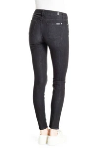 Nuevo con etiquetas 7 para toda la humanidad The Skinny Mid-Rise Jeans Talla 29 en Banr Enjuague Nocturno Lavado - Imagen 1 de 12