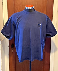 Vintage 90s Dallas Cowboys Reebok T-Shirt XL Embroidered Blue USA NFL Pro Line - Picture 1 of 11