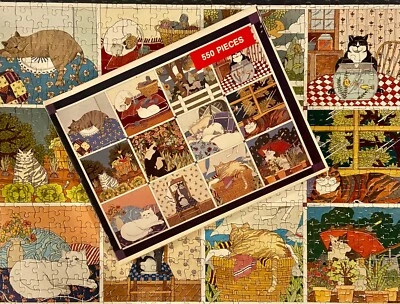 Edredón de gato Mary Lake Thompson 550 piezas gran rompecabezas americano COMPLETO de colección Foto 1 de 3