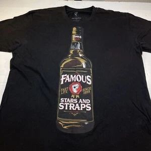 Rara MAGLIETTA T SHIRT FAMOUS STARS & STRAPS x bottiglia di liquore YEALWOLF taglia uomo 2X XXL - Foto 1 di 5