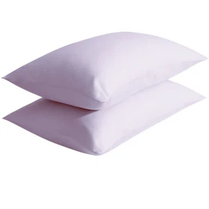 2 Pack Cotton Sateen Pillowcase Breathable Comfy Pillow Case Various Colors - Picture 1 of 26