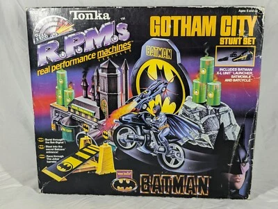 JUEGO DE ACROBACIAS TONKA BATMAN GOTHAM CITY SET R.P.M.S 1990 SELLADO Foto 1 de 4