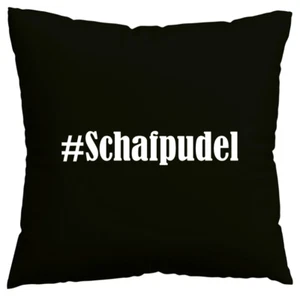 Kissenbezug #Schafpudel I love Schafpudel Schwarz 147218 - Bild 1 von 1