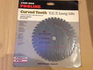 Black & Decker A7705 Proline Curved Tooth T.C.T 184mm 7 1/4 x 40 Teeth