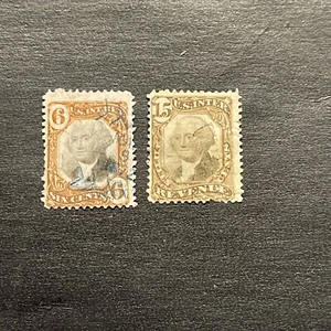 US Stamps Scott #R138cc,139cc…6c & 15c Third- Issue Revenue Used Ng Cut Cancel - Picture 1 of 2