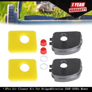 2Pcs Air Cleaner Kit For Briggs & Stratton Most 550E-550Ex Series Engines Mower - Picture 1 of 8