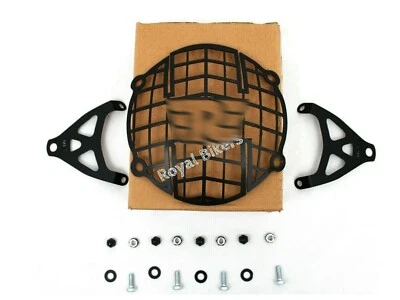 Fits For Royal Enfield Meteor 350cc Net Design  Black Headlight Grill Set - Image 1 of 4