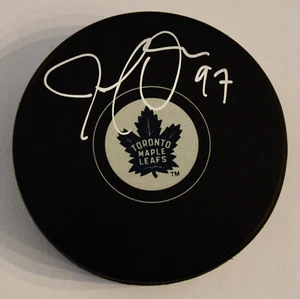 AUTO DPISPORTS JOE THORNTON TORONTO MAPLE LEAFS PUCK - Picture 1 of 1