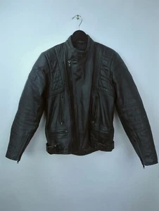 VTG BELSTAFF Sz 40 L Outlaw Riders Cafe Racer Motorcycle Biker Leather Jacket - Picture 1 of 9