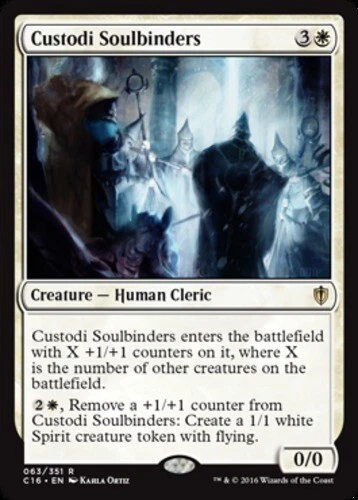 x1 Custodi Soulbinders R MTG Commander 2016 M/NM, English - Image 1 of 1