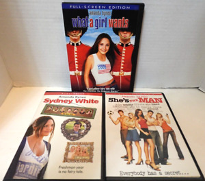 Amanda Bynes Filme DVD Set (Was ein Mädchen will/Sydney weiß/Sie ist der Mann)