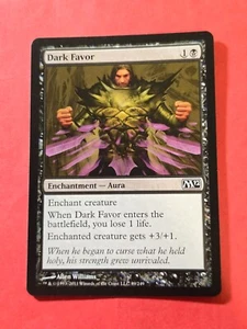 2011 Magic The Gathering Magic 2012 #89 Dark Favor, C, NF, Blk, cd1 - Picture 1 of 3