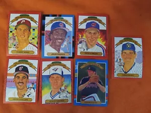 7x 1989-90 Donruss Diamond Kings Inserts Julio Franco Ex. Condition - Picture 1 of 16
