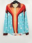 NWT Ranch Dressin Womens Button-Up Shirt Long Sleeve Size XL Multicolor Stars