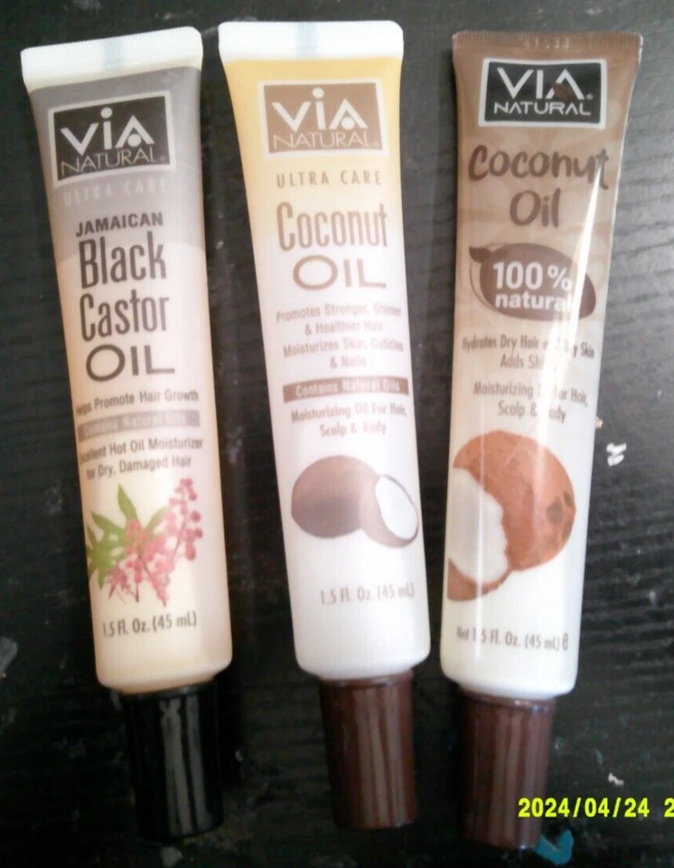 3 NUEVO Aceite de Coco y Aceite de Ricino Negro Jamaicano Tratamientos Capilares Foto 1 de 1