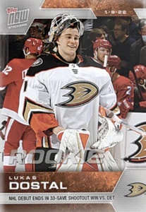 2021-22 TOPPS NOW NHL ROOKIE STICKER ANAHEIM DUCKS #200 NHL DEBUT 33SAVE SHUTOUT - Picture 1 of 1