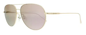 Calvin Klein CK2155S 717 Rose Gold Modified Rectangle Sunglasses - Picture 1 of 5