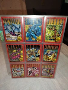 1993 Marvel X-Men Series 2 Complete Base Insert Chase Set Holograms Gold Stamped - Picture 1 of 15