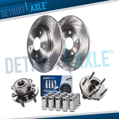 Rotores de disco traseros de 12,99" bujes de rueda con tuercas de 20 piezas para Ford Taurus Flex MKTS MKT Foto 1 de 4