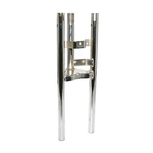 CORPS FOURCHE CYCLO ADAPTABLE PEUGEOT 103 MVL, VOGUE CHROME - Photo 1/3