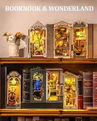 Rolife DIY Book Nook Kit 3D Wooden Puzzle Bookshelf Decor LED Light Model Kit - Image 1 of 4