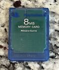 Sony Playstation 2 PS2 Official OEM MagicGate Blue 8mb Memory Card Genuine.