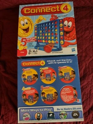 Connect Four Board Game Hasbro 2009 All Pieces - Image 1 of 4