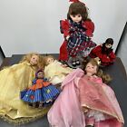 Lot Of  6 Vintage Madame Alexander  Dolls plus Clothing & 2 Stands