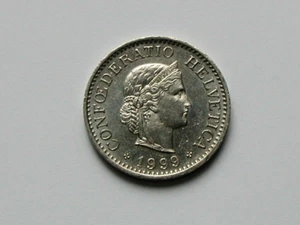 1999 SWITZERLAND Swiss Coin by Bern Mint B - 10 Rappen - EF+ toned-lustre - Picture 1 of 2