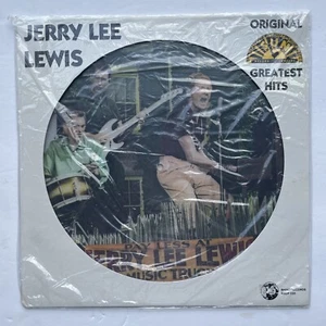 JERRY LEE LEWIS Original Greatest Hits LP PICTURE DISC 1983 Rhino RNDF255 SEALED - Picture 1 of 2